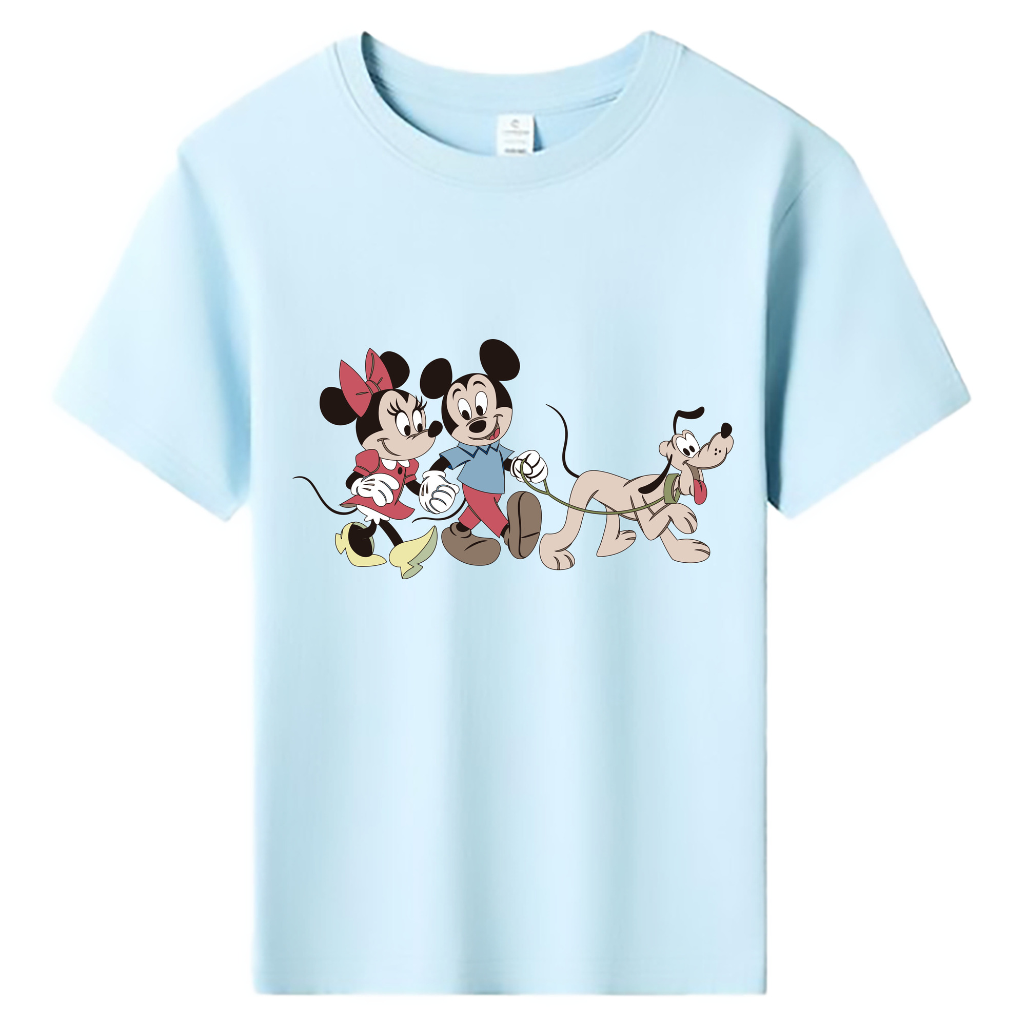ミッキーマウス Mickey Mouse 綿100％キッズTシャツ（フロントプリント）
